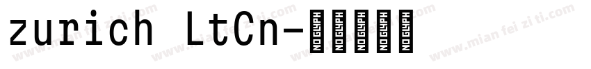 zurich LtCn字体转换